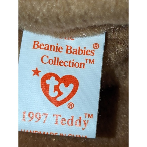 Vintage Ty Beanie Babies 1997 Teddy Style 4200 PVC Pellets New Mint - Picture 6 of 9
